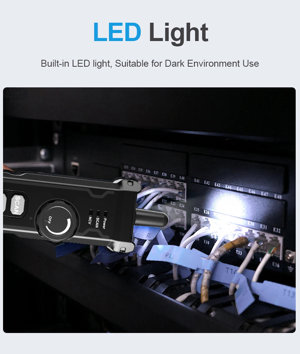 NOYAFA NF-8506 Network Cable Tester Multifunction Cable Tracker Support PING test/IP scan/Poe Measure Length Wiremap Tester