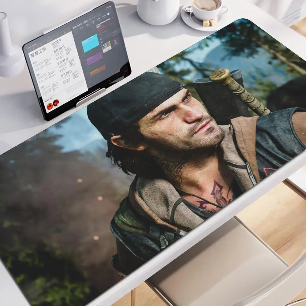 Days Gone Large Mouse Pad Pads Game Xxl Gaming Mousepad Gamer Keyboard Mause Accessories Desk Protector Mat Mats Pc Mice Office