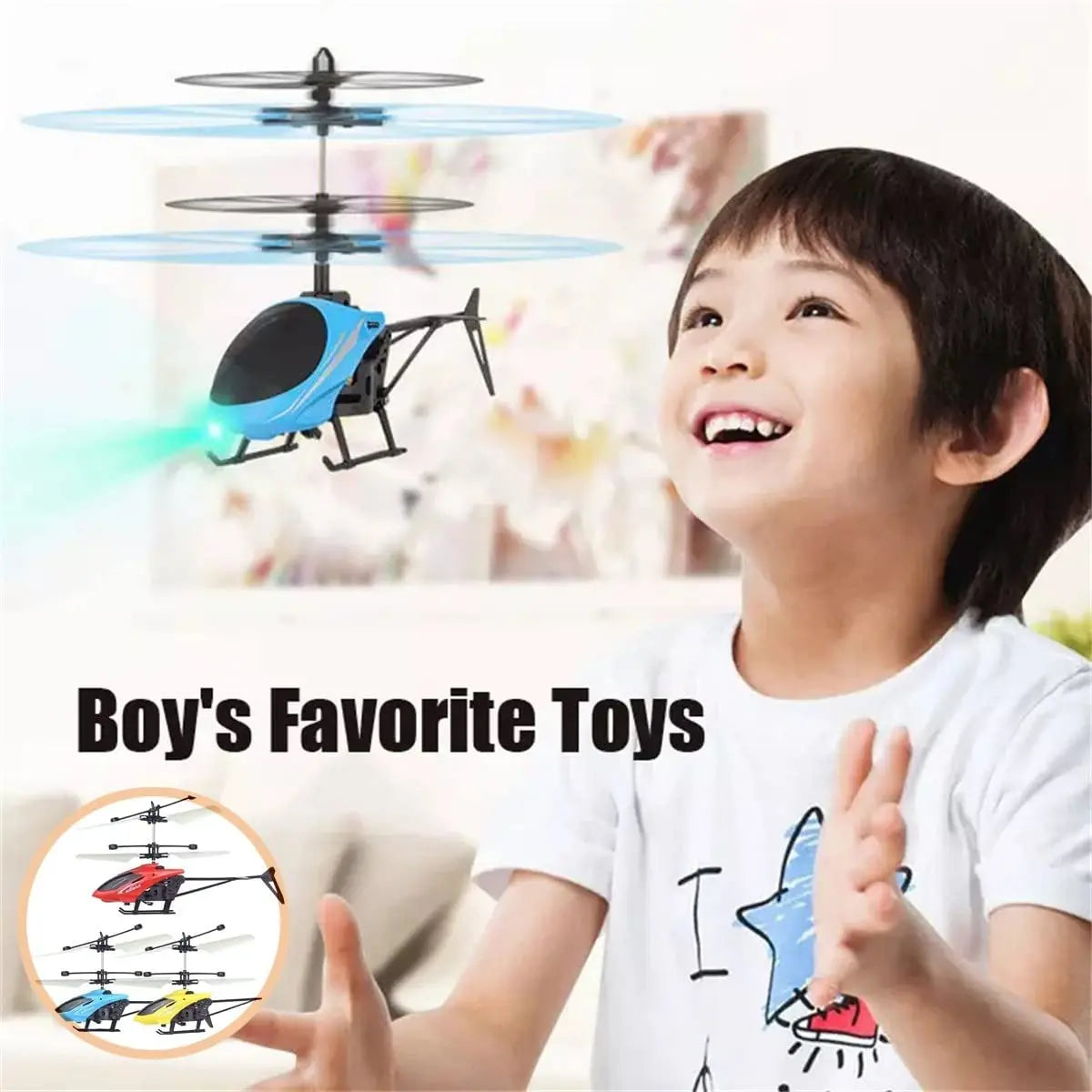 Remote Control Safe Fall-resistant Mini Helicopters Toys Rechargeable RC Helicopters Drone Toys Children's Gifts