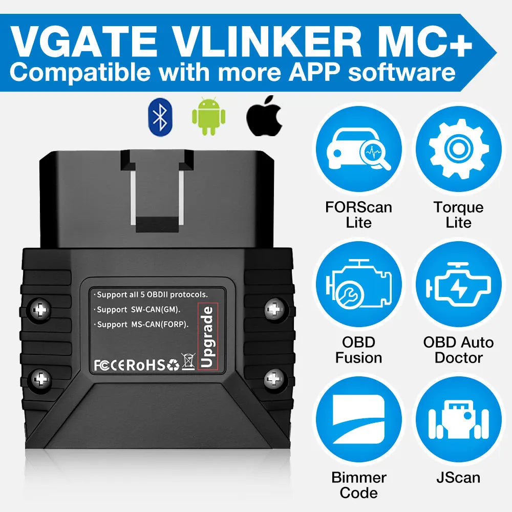 Vgate Vlinker MC V2.2 iCar Pro Bluetooth 4.0 WIFI OBD2 Scanner For Android IOS Auto Code Reader OBDII Tool PK V1.5 ELM327