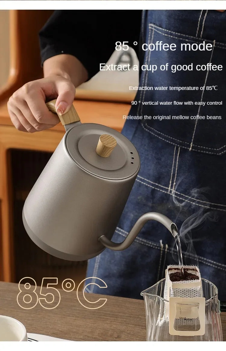 1000W Slim Mouth Pot Temperature Control Water Pot Tea Pot 220V Gooseneck Electric Coffee Pot Manual Brewing Coffee Pot