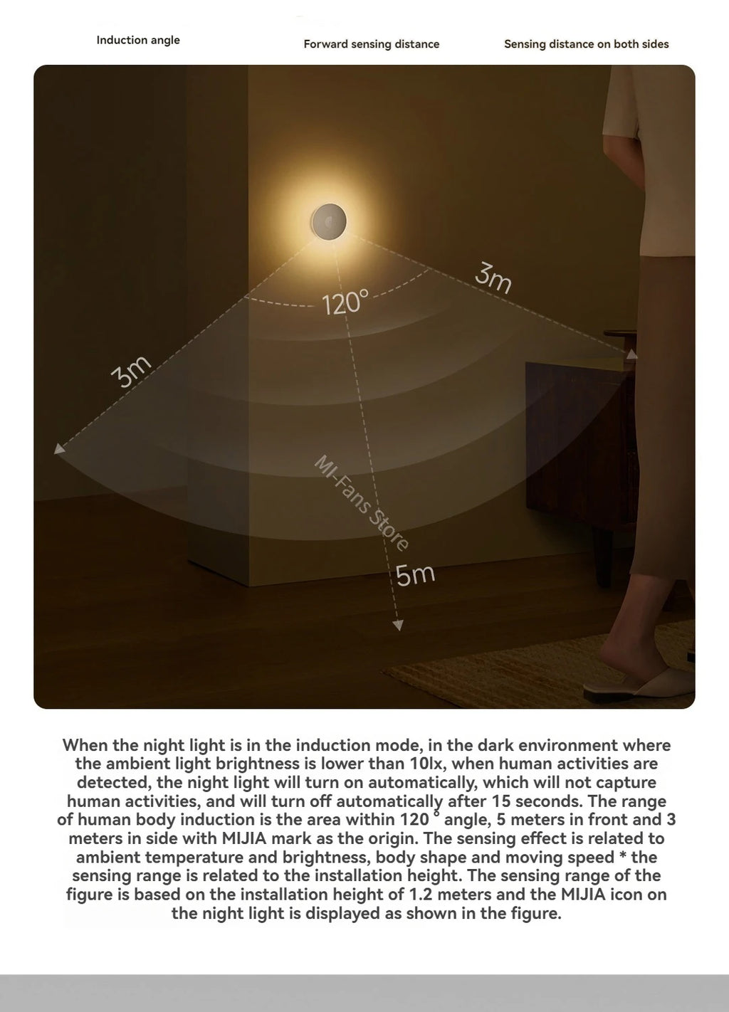 Xiaomi Mijia Night Light 3 Version 600mah Rechargeable Motion Sensor Adjustable  Brightness Smart Human Light Sensor Night Lamp