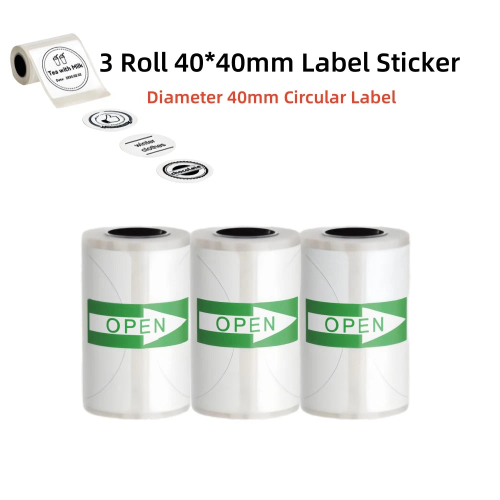 New D5 Label Printer Inkless Thermal Label Maker 12-57mm Paper Adjustable Sticker Pocket Mini Printer for photo