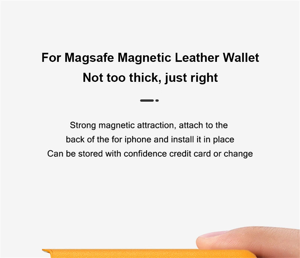 For Magsafe Leather Magnetic Wallet Case For iPhone 14 12 15 13 Pro Max Magnetic Card Bag Cover Samsung S23 S22 Ultra Accessory