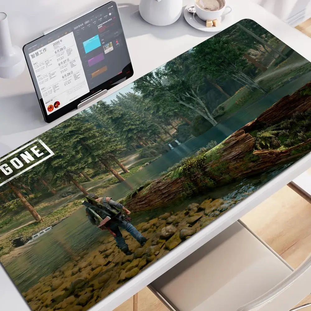 Days Gone Large Mouse Pad Pads Game Xxl Gaming Mousepad Gamer Keyboard Mause Accessories Desk Protector Mat Mats Pc Mice Office