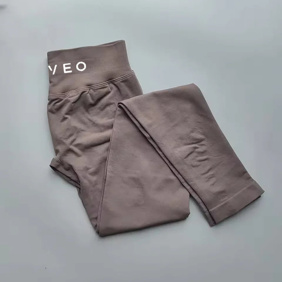 TEVEO New S Impact Leggings Women Seamless Sports Yoga Pants Low Ribbed Band Gym clothes Fitness Workout wear Scrunch Bum Tights