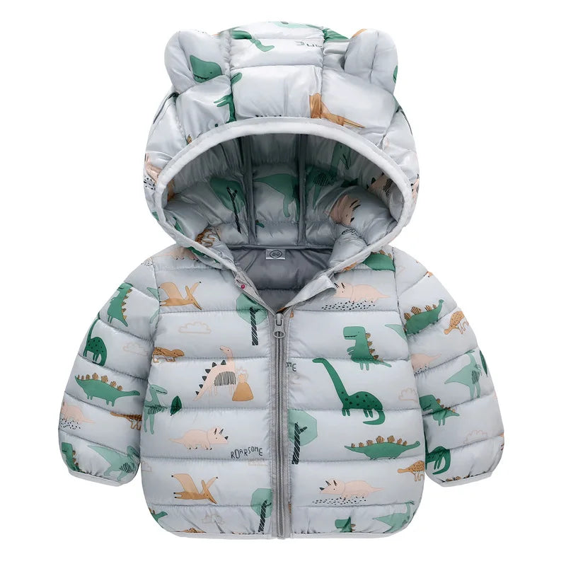Boys Girls Cotton-Padded Clothes Children's Clothes Winter Clothes Baby Coats 2025 Thickened Jackets Children's Clothing