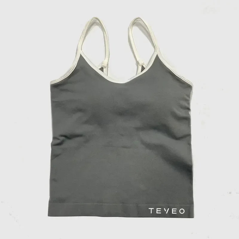 TEV Women's Sports Yoga Shorts Fitness Cycling Elastic Sports Pants Ignite Sculpt Scrunch Short Yoga Bra Set leggings