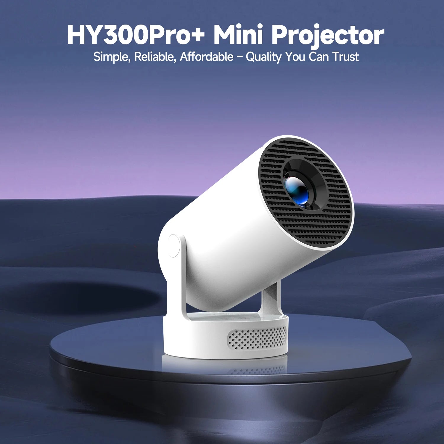 Magcubic HY300 Pro+ 4K Android 11 Portable Projector 8000 Lumens WiFi 6 BT5.4 Outdoor Theater 5W HiFi Speaker 720P HD Supported