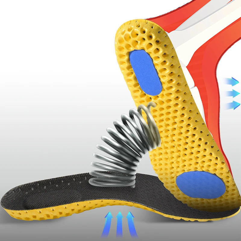 3Pairs/6Pairs Memory Foam Insoles For Shoes Sole Mesh Deodorant Breathable Cushion Running Insoles For Feet