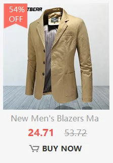 Classic Men's Blazers 5XL Autumn Spring Korean Style Slim Suit Jacket Men Blazer Masculino Clothing Vetement Homme A3F1415