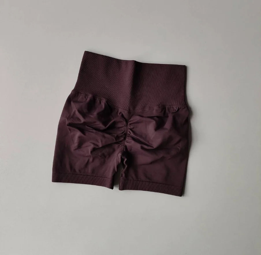 Peach Hip Lifting Sports Shorts Women High Waist and Waist Tightening Slimming Running Hip Speed Drying Three Point Tight Pants