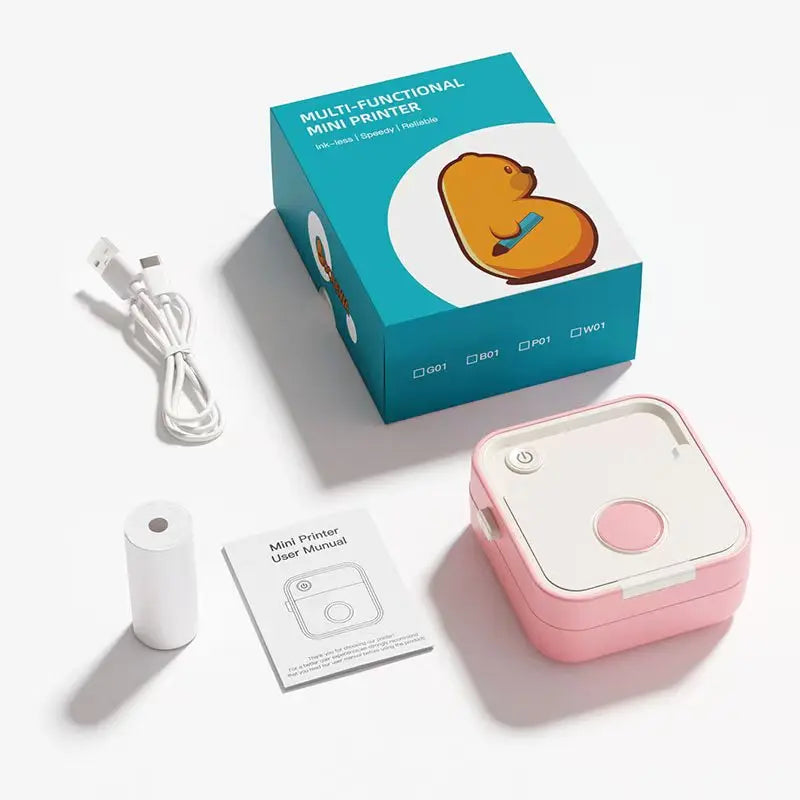 New D5 Label Printer Inkless Thermal Label Maker 12-57mm Paper Adjustable Sticker Pocket Mini Printer for photo