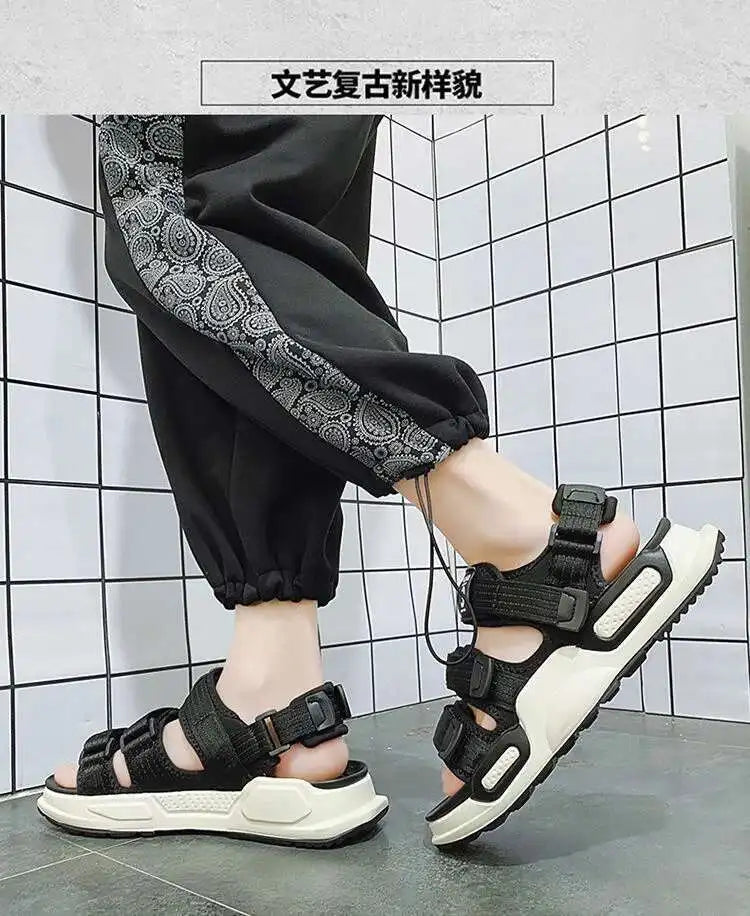 Fashion Sandals Summer Wear-resistant 2023 New Sports Dual-purpose Slippers Beach Shose Men Breathable Light Anti-Slippery