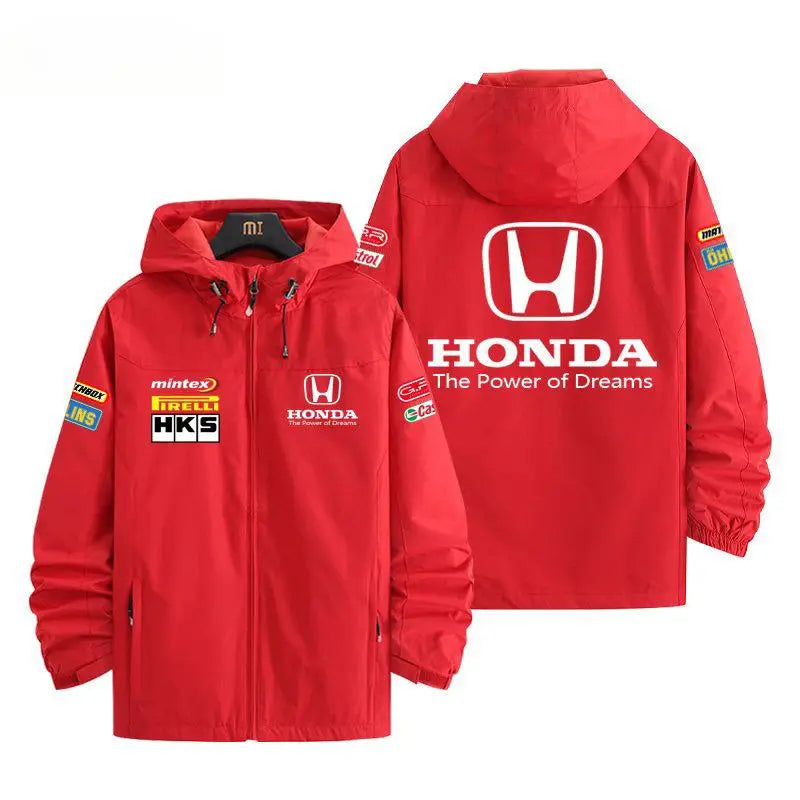 Honda joint coat, modified car racing suit, three in one windproof vest around the perimeter