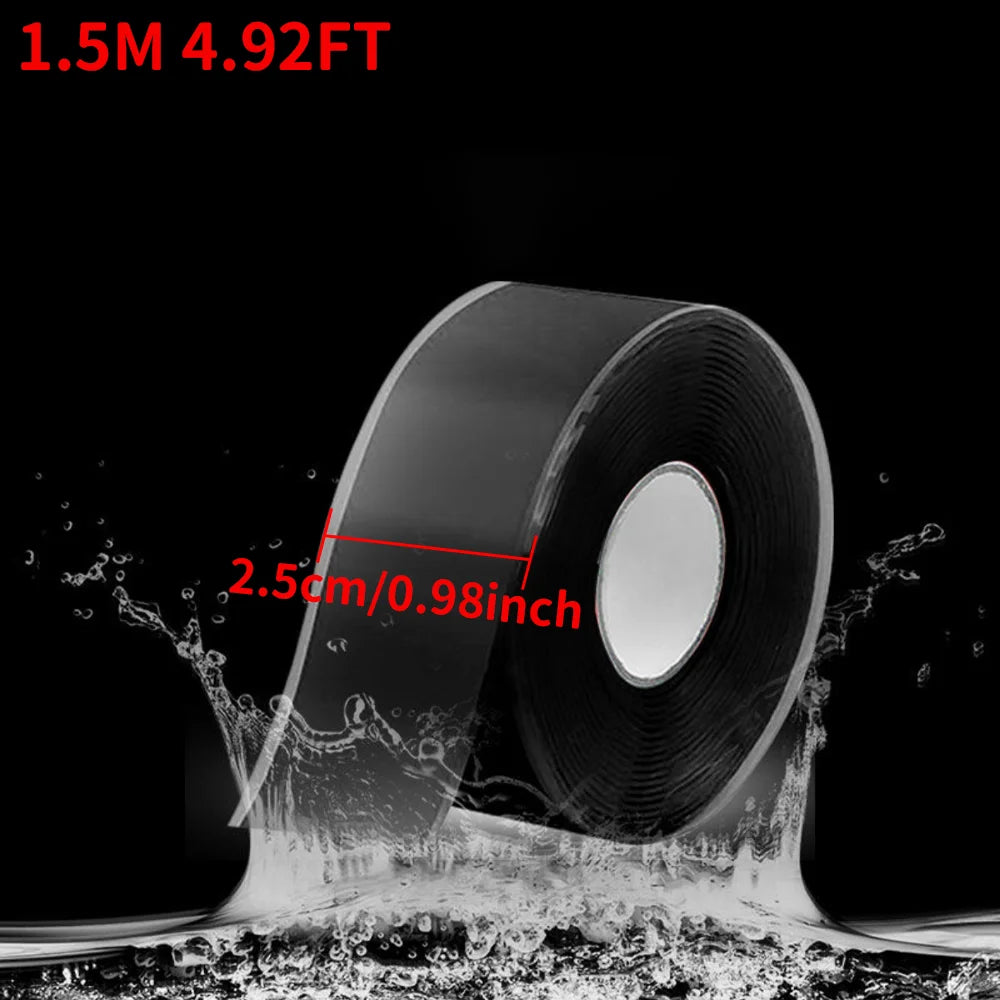 Insulating pipe tape with super waterproof, leak-stopping, sealing and repair performance is suitable for silicone kitchens