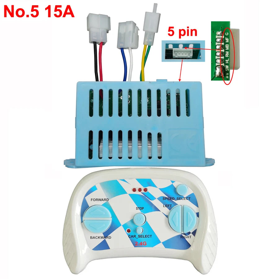 Children's electric car bluetooth remote control receiver with smooth start function,12V rc transmitter all kinds controller