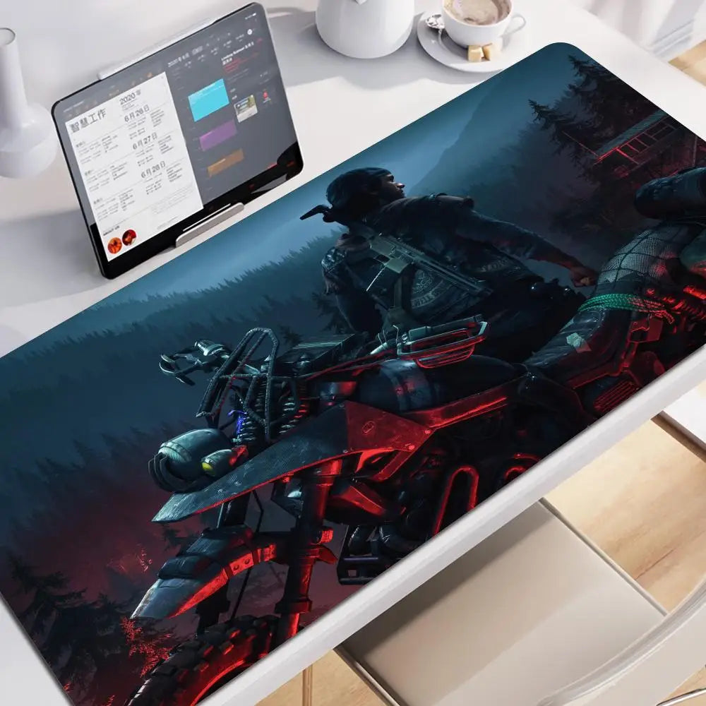 Days Gone Large Mouse Pad Pads Game Xxl Gaming Mousepad Gamer Keyboard Mause Accessories Desk Protector Mat Mats Pc Mice Office