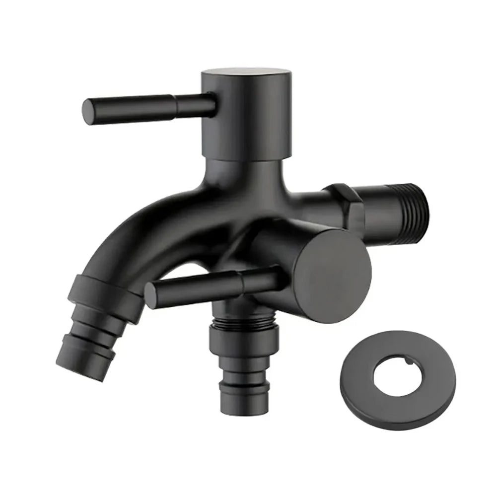 Household Washer Faucets Multifunctional Washing Machine Faucet 1 Inlet 2 Outlets Double Water Tap Bathroom Accessories