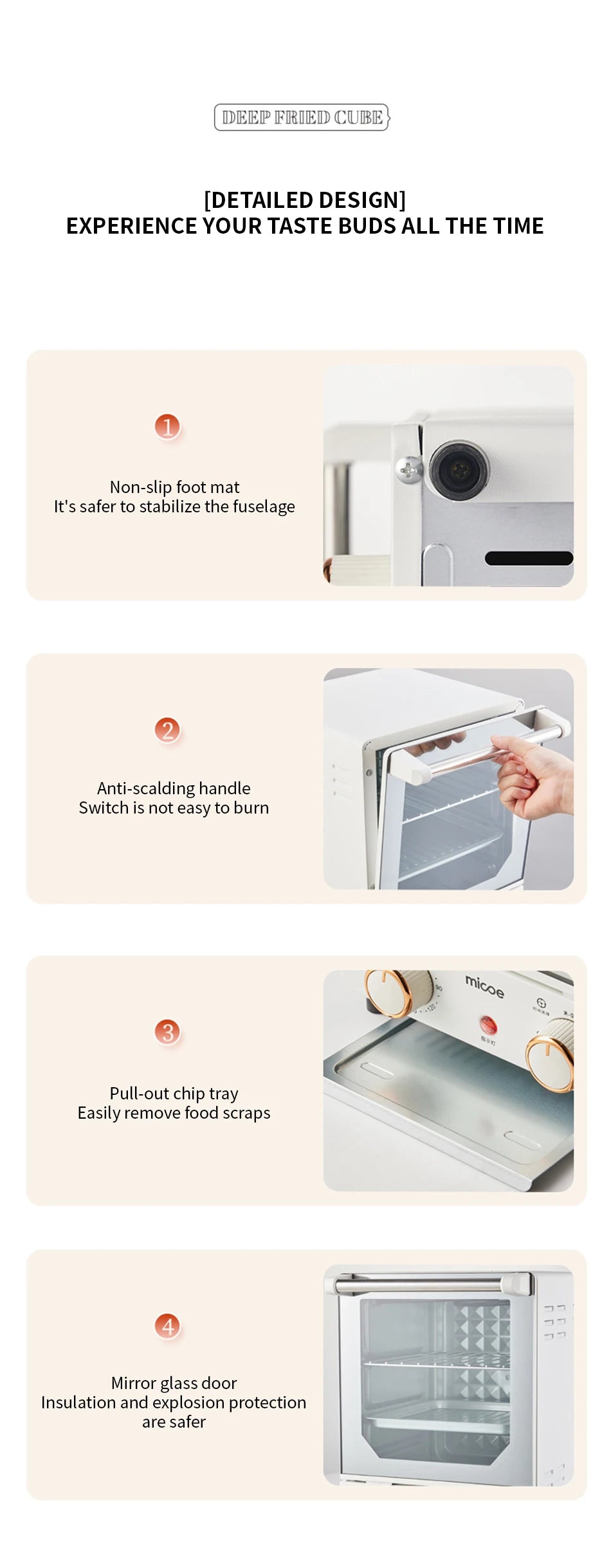 Household electric oven desktop mini large capacity multifunctional baking bread barbecue machine precise temperature control