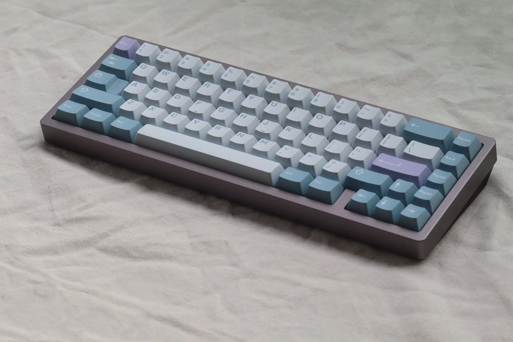 GMK Clone 253 Keys Big Set Double Shot Keycaps Cherry Profile Yuru Wavez Artic For Mechanical Gaming Keyboard MX Blue Switch