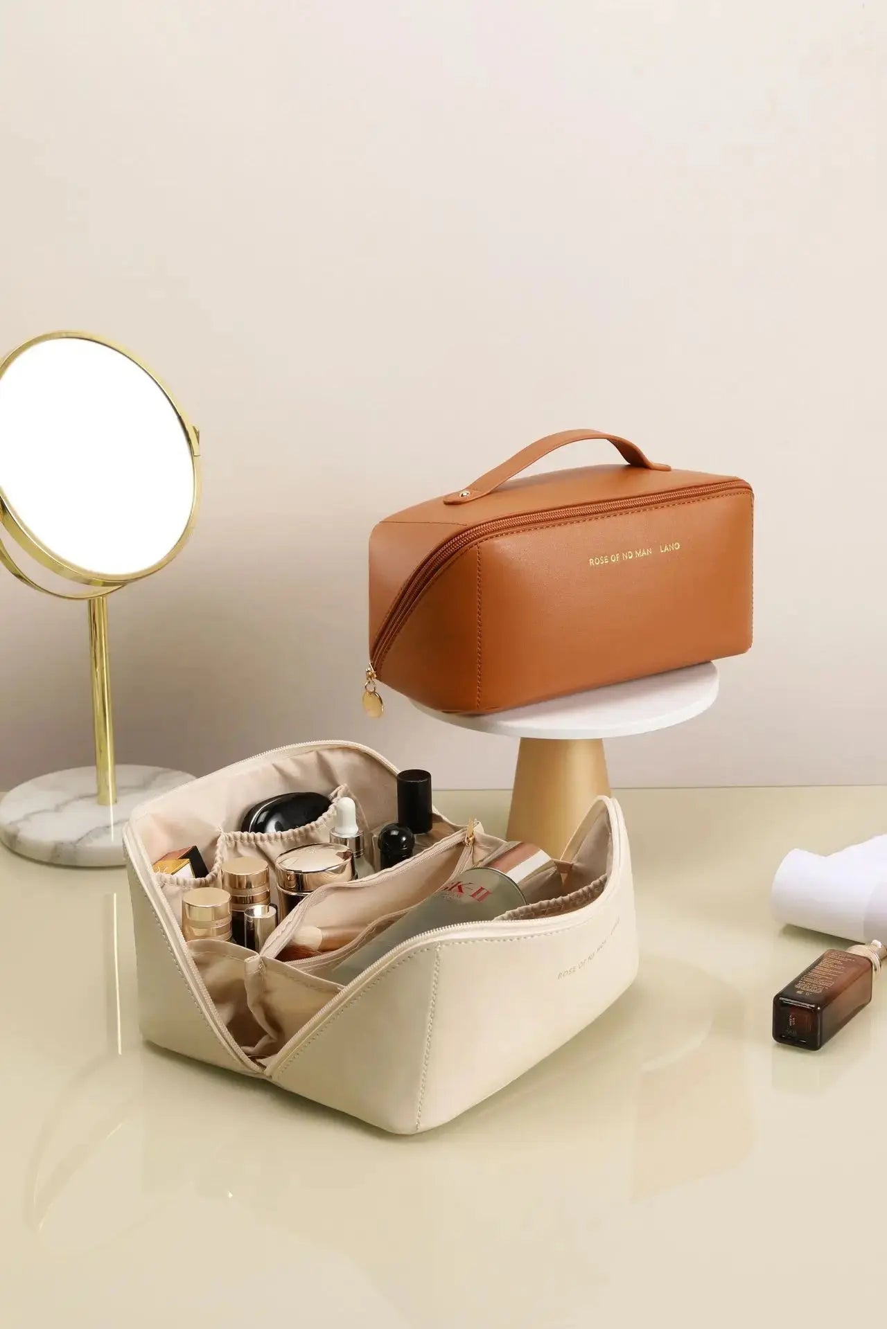 1/2Pcs Cosmetics Storage Kit Large Capacity Travel Toiletry Bag Makeup Bag Ins Advanced Sense Portable Cosmetic Storage Bag