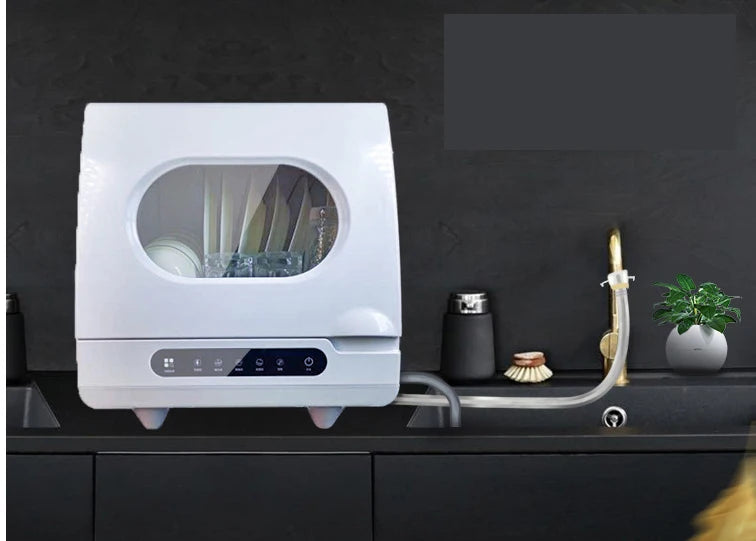 Household Automatic Dishwasher Installation Free Small Desktop Drying Integrated Anti-virus Sterilizing Intelligent Dish Washer