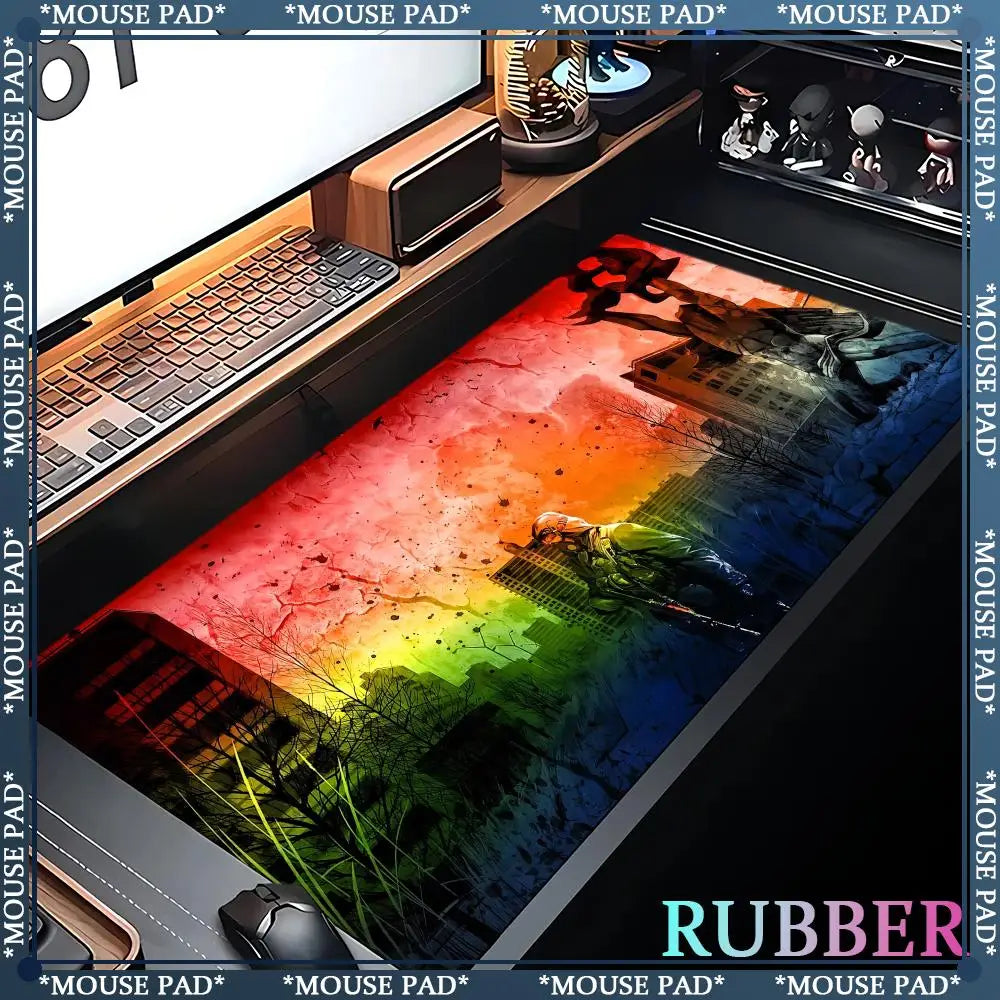 Stalker 2 Extra Large Gaming Mouse mat Computer Laptop Rubber Pad Gaming Keyboard Pad Desk Pad XXL 120*60 cm Lock Edge Mouse Pad
