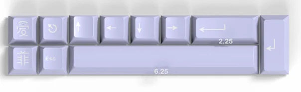 GMK Clone 253 Keys Big Set Double Shot Keycaps Cherry Profile Yuru Wavez Artic For Mechanical Gaming Keyboard MX Blue Switch