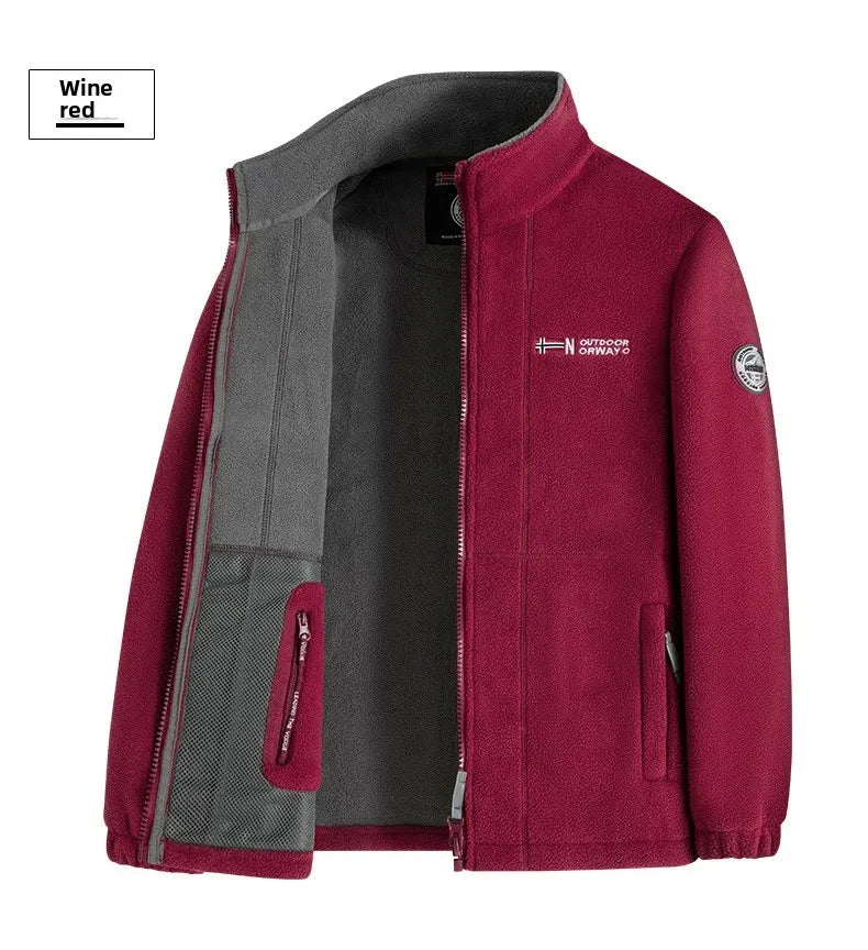 High Quality Thickened Fleece Lined Hat Jacket Embroidered Cotton Jacket Warmth Retention Outerwear for Men Summer Thin