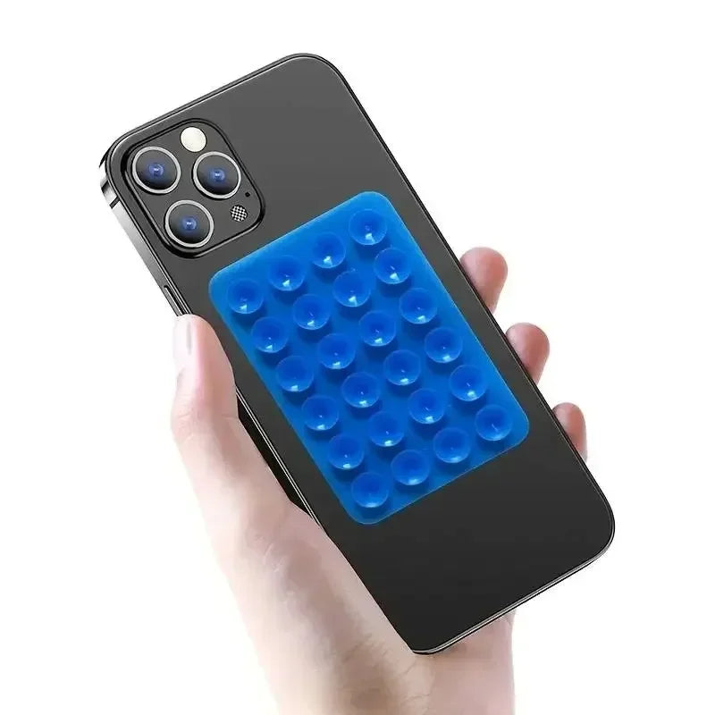 Phone Silicone Suction Cup Holder Multifunctional Suction Cup Wall Stand Square Anti-Slip Single-Sided Case Mount Back Sticker