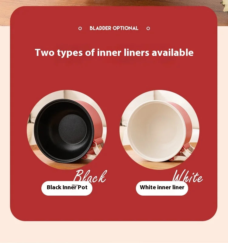 Portable Electric Heating Pot 1.5L Multi-purpose Cooker with Cover Automatic Temperature Control Fast Cooker for InstantNoodles