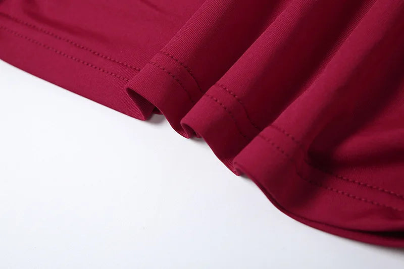 Women's Clothing 2025 Autumn And Winter New Fashion Temperament High Neck Pleated Waist Slim Hip Wrap Long Sleeve Dress Women