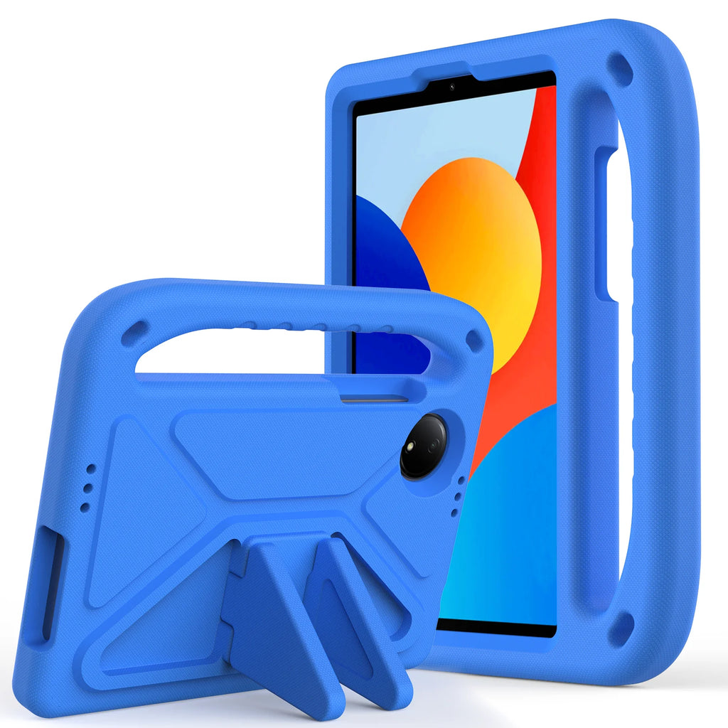 Kids Friendly EVA Case For Xiaomi Redmi Pad SE 4G 2024 8.7 inch Built-in Kickstand Cover With Hand Holder Shockproof Protection