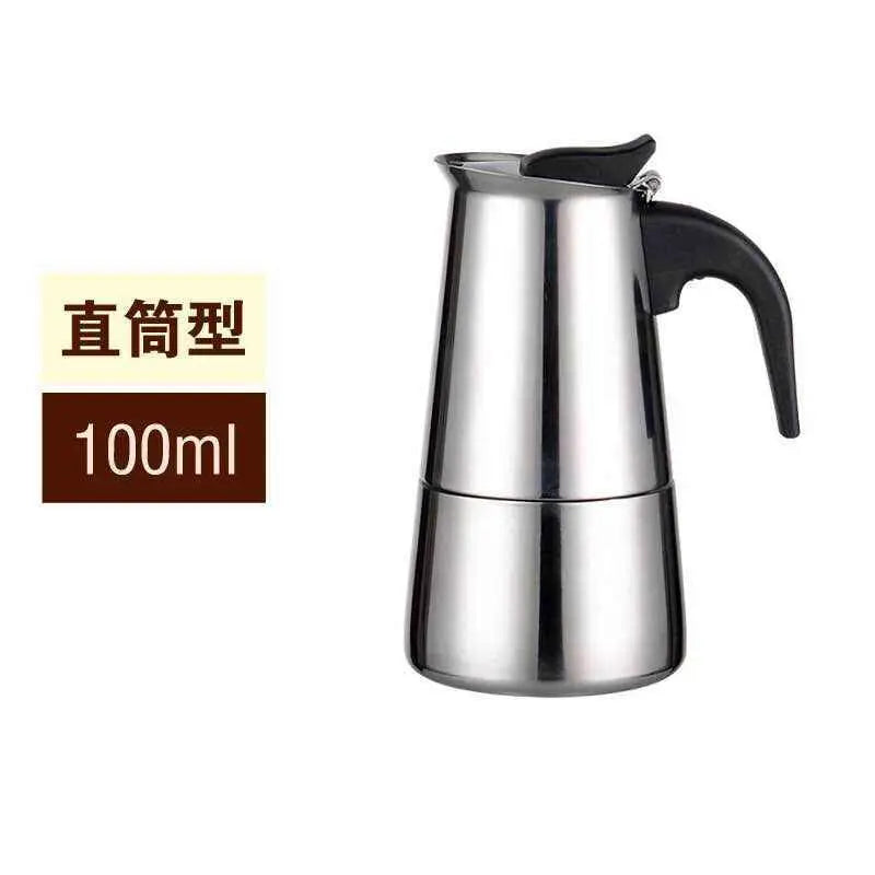 Stainless Steel Italian Mocha Pot Coffee Pot European Concentrated French Coffee Pot