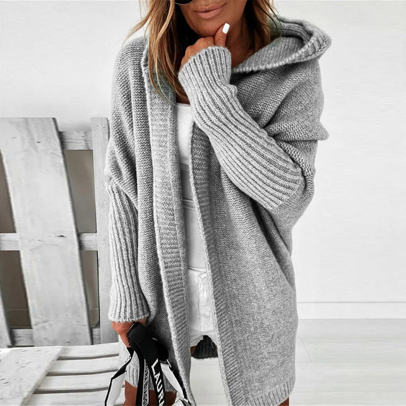 Oversized Cardigan Women Fashion Hoodies Coat Long Sleeve Sweaters For Women Elegant Patchwork Print Coat 2023