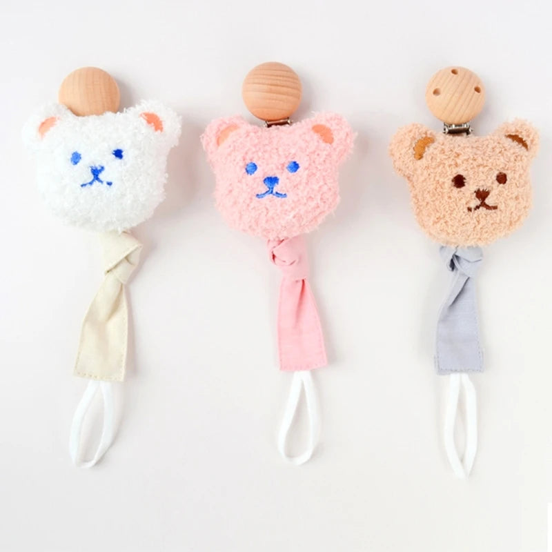 Baby Pacifier Clip Chain Cotton Cartoon Country Style Holder Dummy  Handmade   Christmas Gift Dropshipping