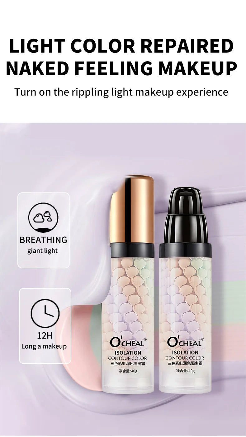 Makeup Primer Breathable BB Cream Not Sticky Face Foundation Intensive Moisturizes Provide Deep Moisture Helps Brighten Skin