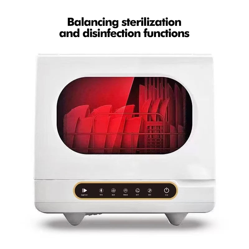 Household Automatic Dishwasher Installation Free Small Desktop Drying Integrated Anti-virus Sterilizing Intelligent Dish Washer