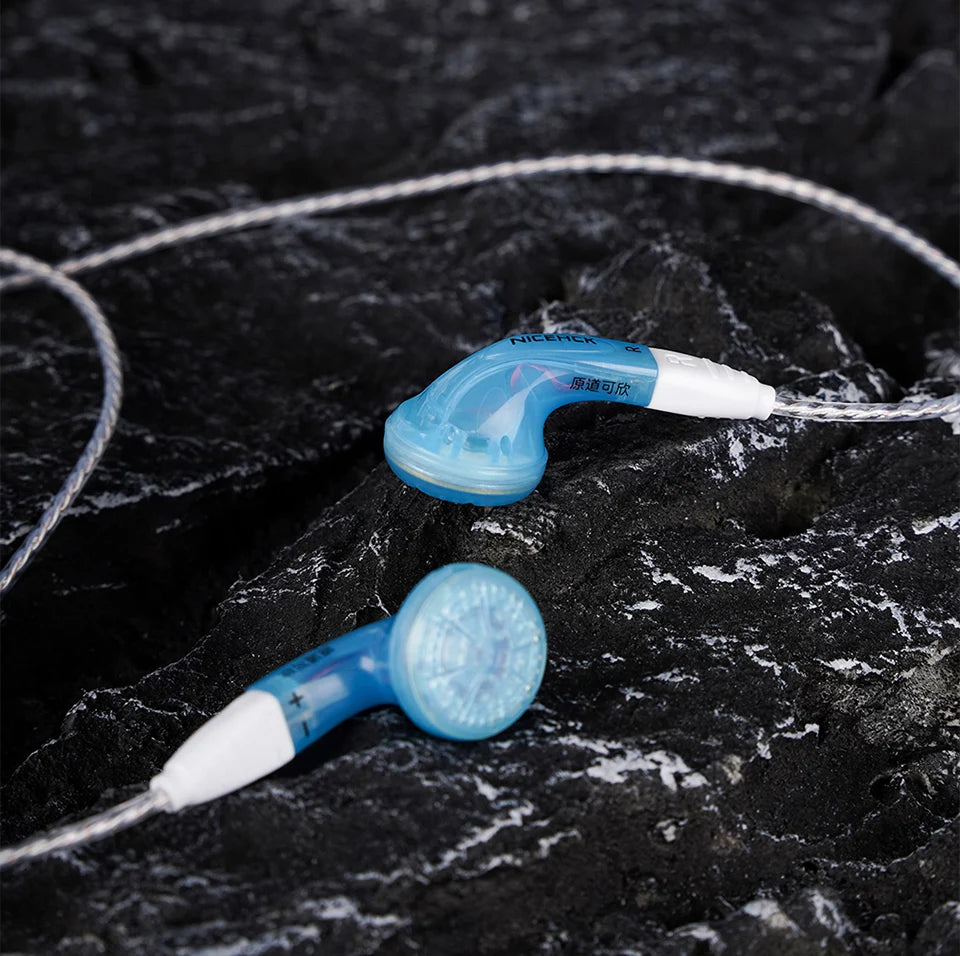 NICEHCK YDX Earbud HiFi Wired Microphone Earphone 14.8mm Dynamic Driver Music Headset With 2Pin Silver Plated OCC Mixed Cable