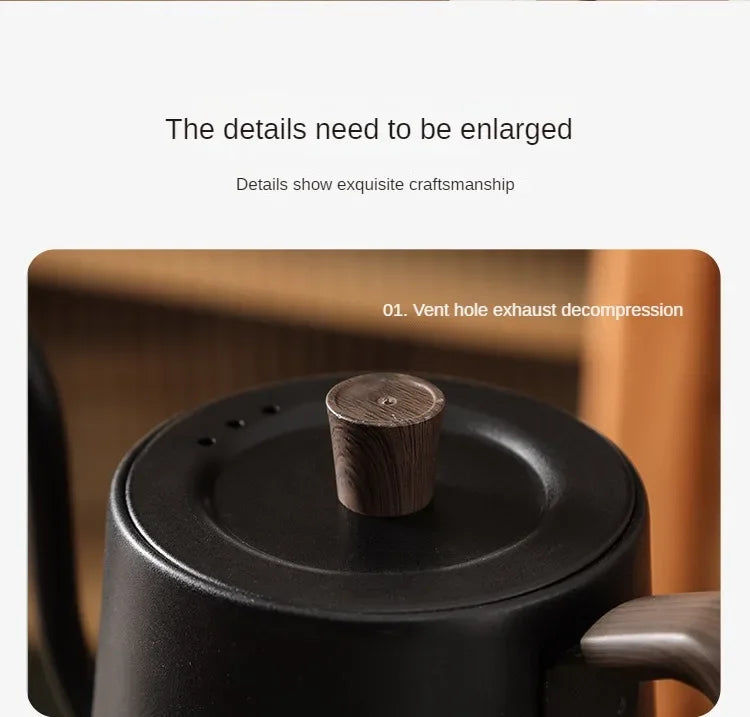 1000W Slim Mouth Pot Temperature Control Water Pot Tea Pot 220V Gooseneck Electric Coffee Pot Manual Brewing Coffee Pot