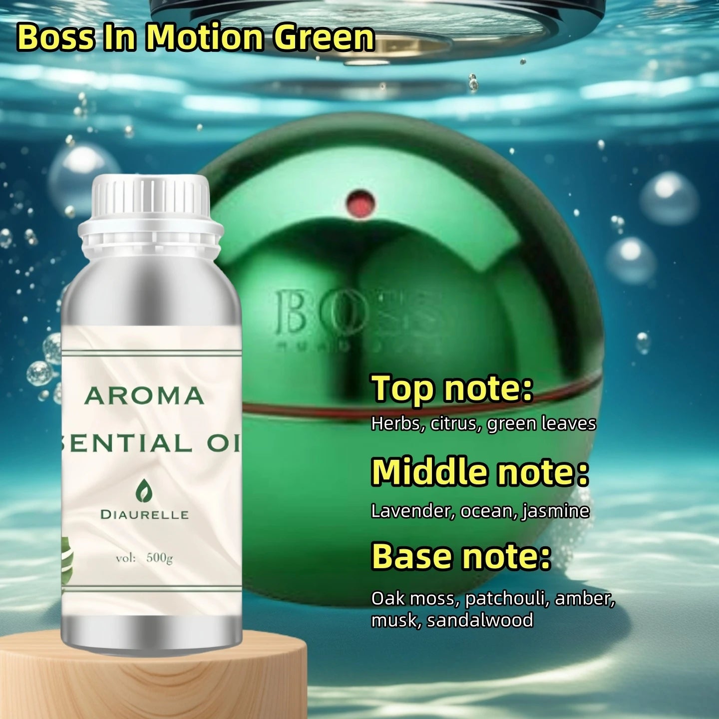 Aroma Diffuser Perfume Fragrance Oil Pure Scented Air Freshener Scent Diffusers Diaurelle 500ML Essential Oil Diffuser Natural