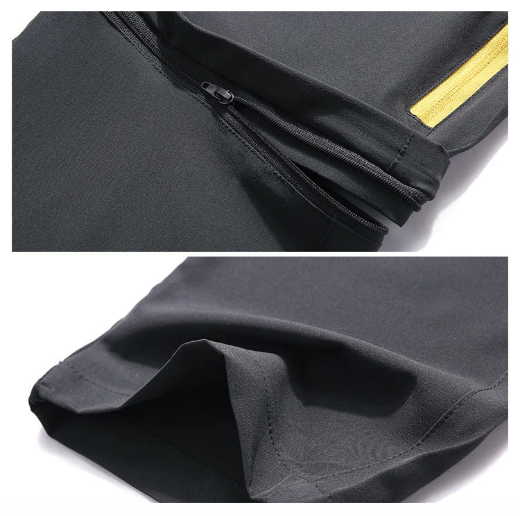 TRVLWEGO Men's Camping Hiking Pants Trekking High Stretch Summer Thin Waterproof Quick Dry UV-Proof Outdoor Travel Trousers