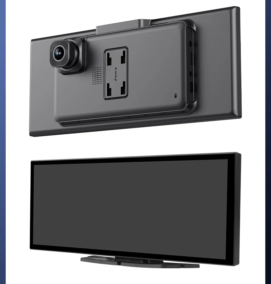 Develuck NEW 11.26 inch 4K DVR Wireless CarPlay and Android Auto Portable Dash Cam Car Screen Video Recorder 5G WIFI Navigation