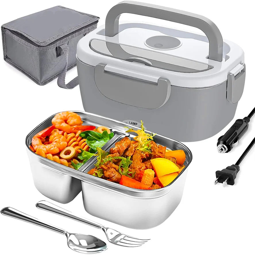 Electric Lunch Box Food Heater for Work Food Warmer for Car Truck Outdoor Containers Potable Heating lunch Box Adults Camping