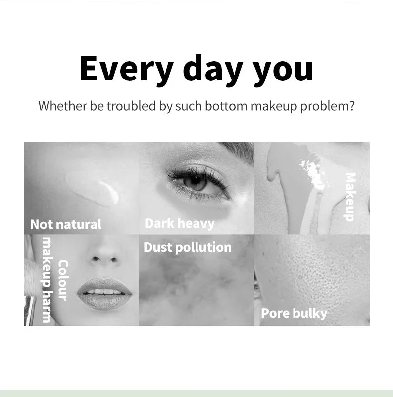 Makeup Primer Breathable BB Cream Not Sticky Face Foundation Intensive Moisturizes Provide Deep Moisture Helps Brighten Skin