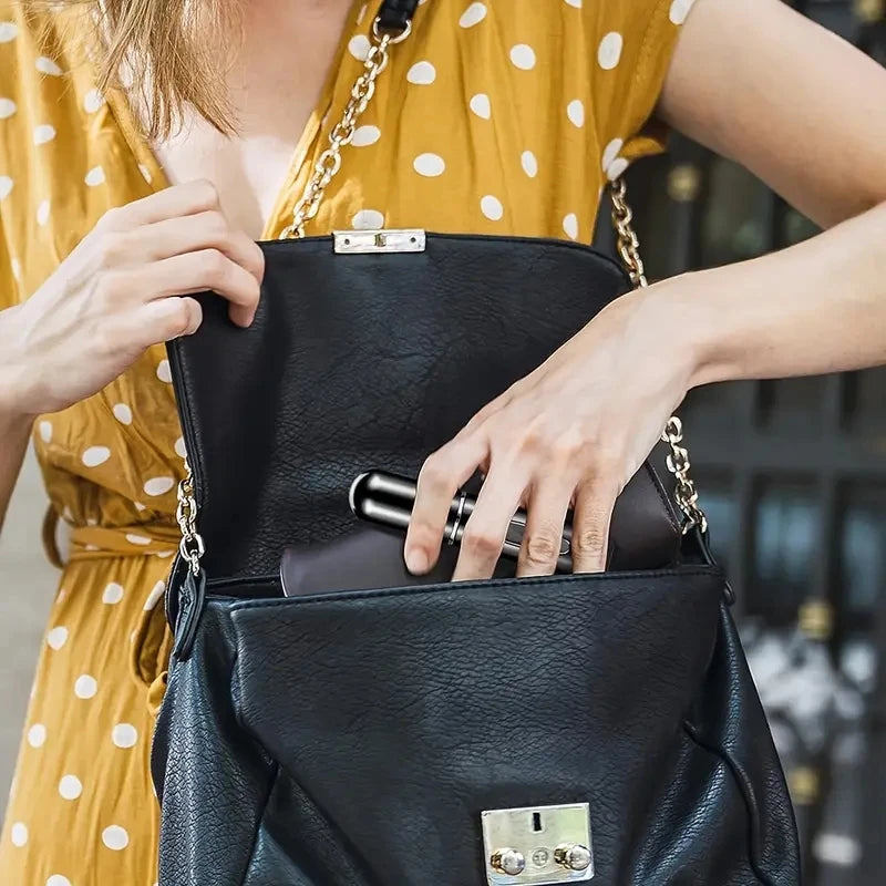 Portable Mini Travel High-end Perfume Bottle Base Refill Bottle Straight Charging Small Sample Perfume Aluminum Material