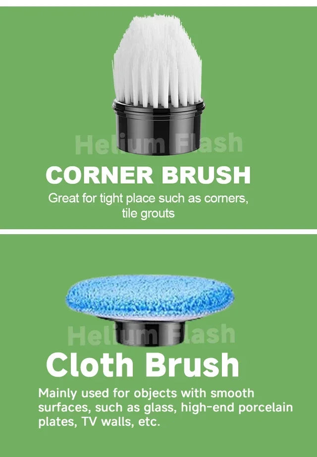 Household Cordless Spin Scrubber Kitchen Gadgets Hair Brushes Bathroom Broom Toilet Mops Electric Multipurpose Cleaning Brush