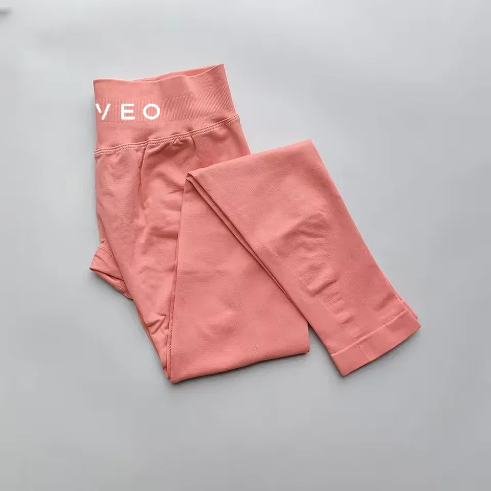 TEVEO New S Impact Leggings Women Seamless Sports Yoga Pants Low Ribbed Band Gym clothes Fitness Workout wear Scrunch Bum Tights