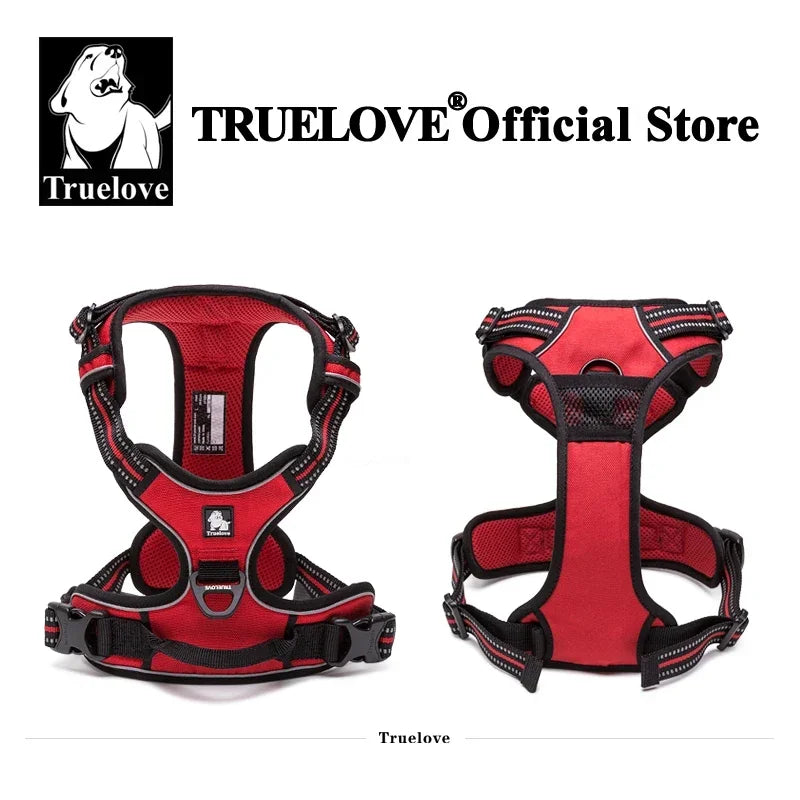 Truelove Dog Harness No Pull Pet Harness Adjustable Soft Padded Dog Vest Reflective No Choke PetVest Easy Control Handle TLH5651